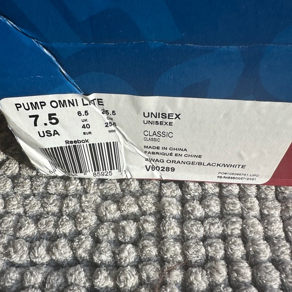 Reebok PUMP OMNI LITE SWAG ORANGE - Picture 5 of 5